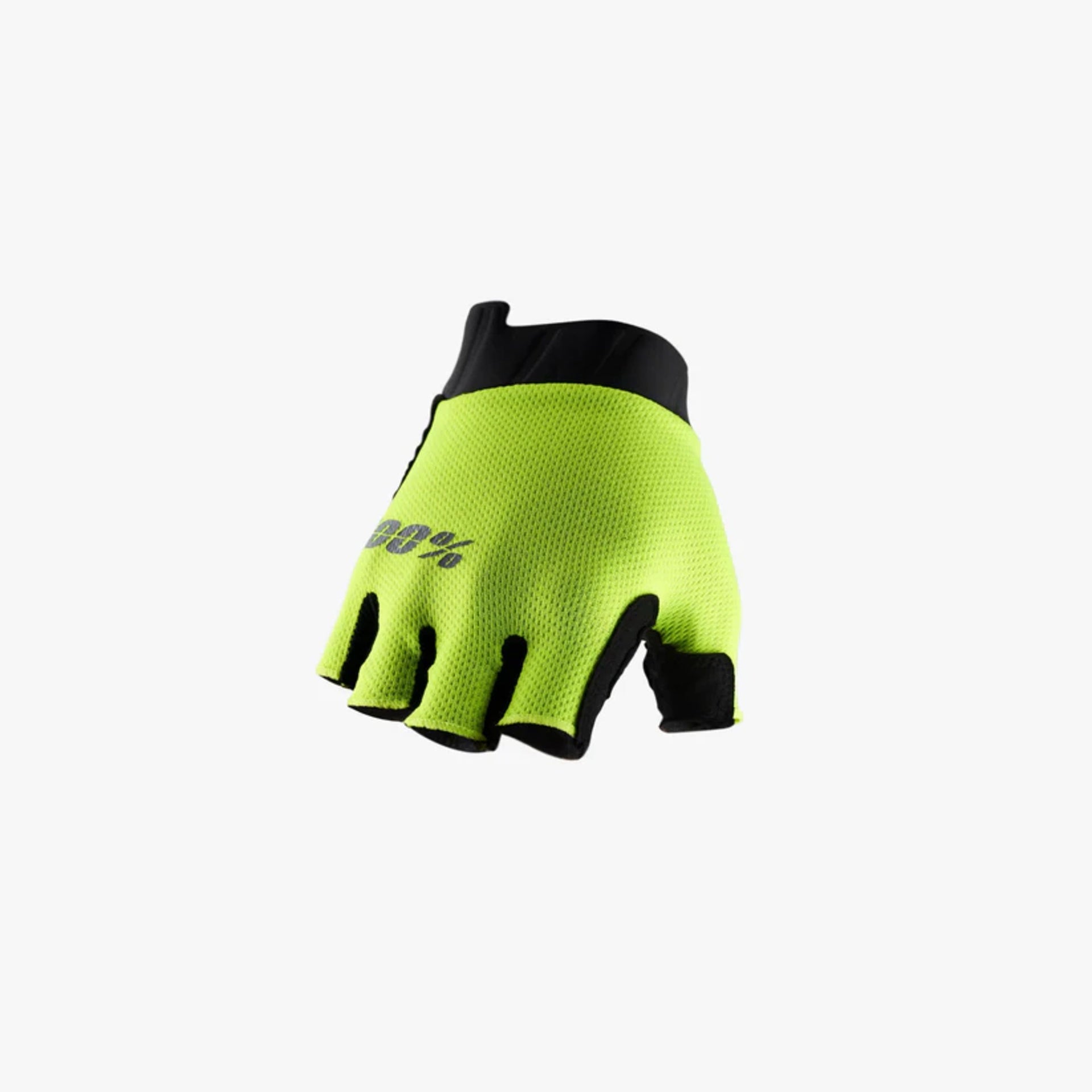 Guantes de gel con dedos cortos 100% Exceeda Fluo Yellow